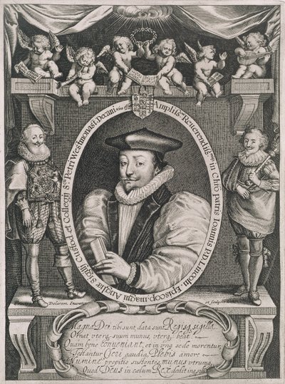 Ritratto di John Williams (1582-1650) Vescovo di Lincoln e Decano di Westminster, inciso dall